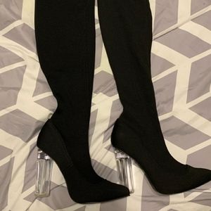 Sexy thigh high sock boots